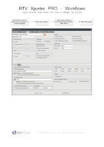 RTV Xporter PRO Workflows